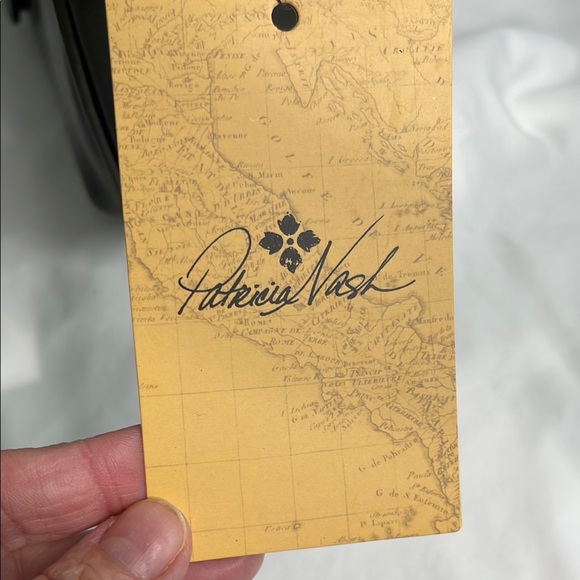 Patricia Nash Ovodda Dark Olive Leather Satchel - Picture 2 of 6